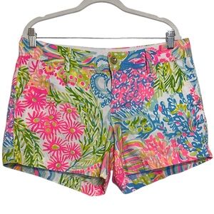 Lilly Pulitzer Callahan Shorts Lovers Coral Size 12